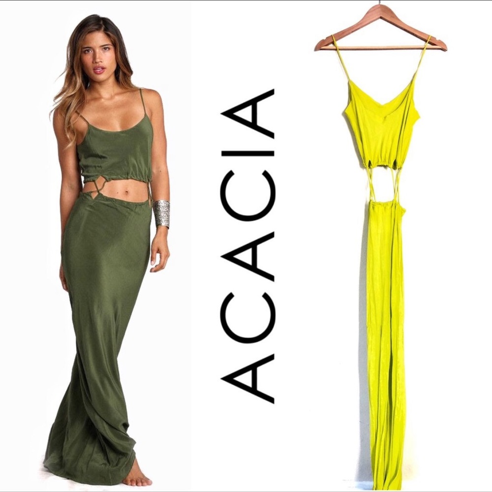 NWT ACACIAS SWIMWEAR Dress Style Santiago Color  Lilikoi Rayon SZ:SM